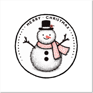 Snowman Christmas Posters and Art